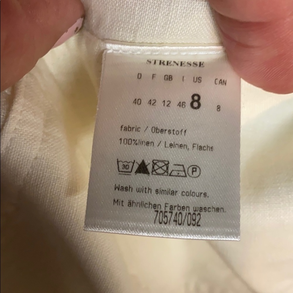 STRENESSE ICONIC IVORY LINEN MAXI SKIRT NWOT 8 - Picture 8 of 8